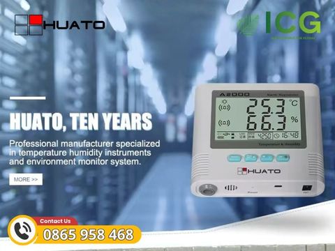  Đồng hồ đo nhiệt độ và độ ẩm HUATO A2000-TH 
