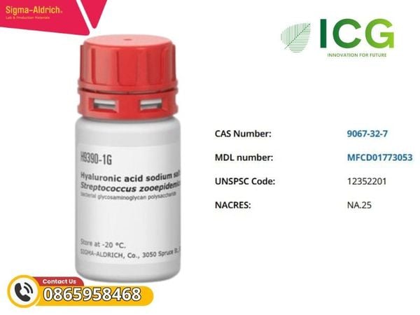  Hyaluronic acid sodium salt from Streptococcus equi | Muối Natri Axit Merck 9067-32-7 