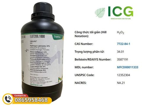  Hydrogen peroxide 30% (Perhydrol™) EMSURE H₂O₂, CAS 7722-84-1 MERCK 
