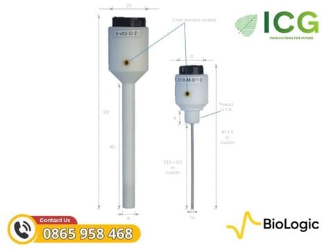  Hydrogen Reference Electrodes HydroFlex - Điện cực tham chiếu Biologic 
