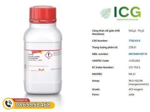  Iron(II) sulfate heptahydrate Merck CAS 7782-63-0 