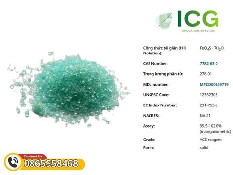  Iron(II) sulfate heptahydrate Merck CAS 7782-63-0 