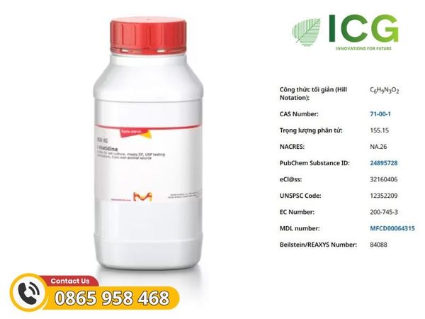  L-Histidine 98.5 - 101.0% Merck -  Axit amin tinh khiết CAS 71-00-1 