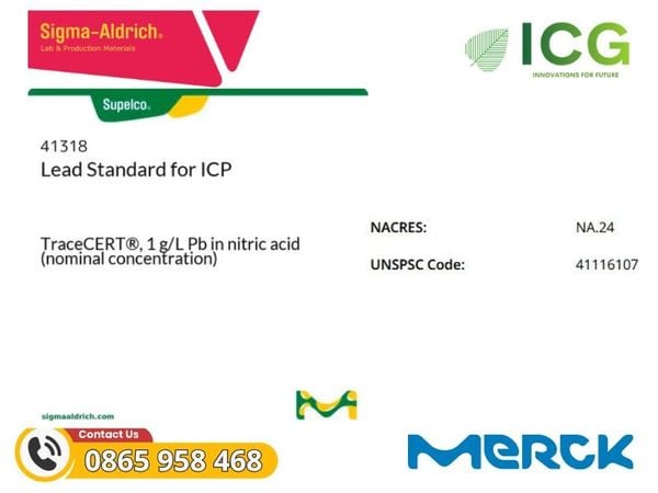  Lead Standard for ICP TraceCERT | Merck 41318 
