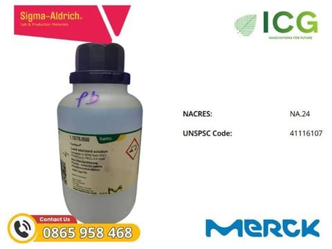  Lead standard solution Certipur – Dung dịch chuẩn chì Merck 1.19776 