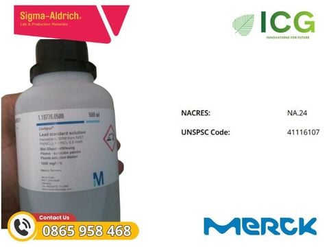  Lead standard solution Certipur – Dung dịch chuẩn chì Merck 1.19776 