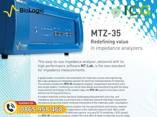  Hệ thống đo trở kháng điện hóa MTZ-35 BioLogic | 35 MHz chính xác cao 