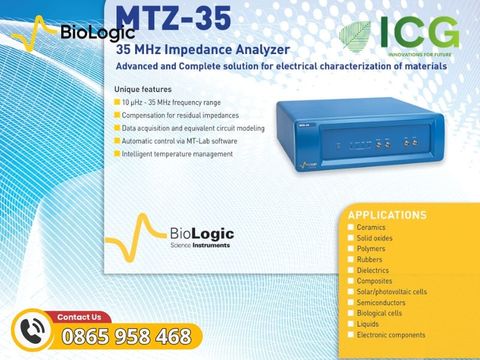  Hệ thống đo trở kháng điện hóa MTZ-35 BioLogic | 35 MHz chính xác cao 