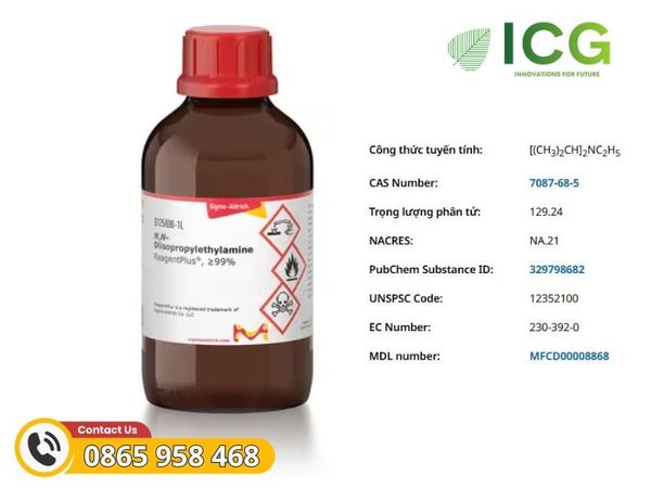  N-Ethyldiisopropylamine ≥99% - Hóa chất chuẩn DIPEA Merck 7087-68-5 