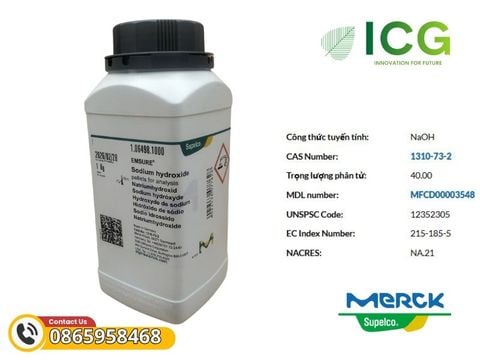  Sodium Hydroxide Pellets Merck | NaOH 99% CAS 1310-73-2 