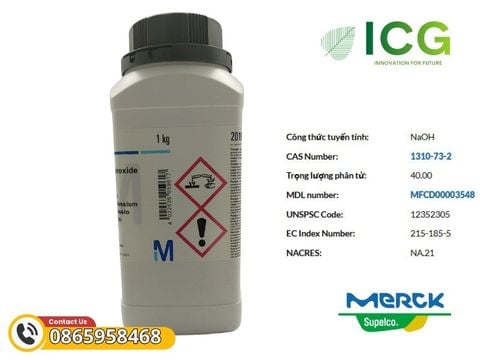  Sodium Hydroxide Pellets Merck | NaOH 99% CAS 1310-73-2 