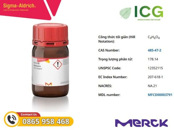  Ninhydrin GR for analysis ACS Merck C9H6O4 CAS 485-47-2 