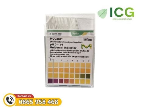  Giấy đo pH-indicator strips pH 0 - 14 Universal indicator Merck 