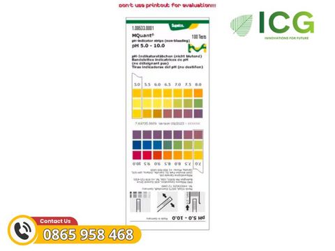  Giấy đo pH-indicator strips 5.0-10.0 Universal indicator Merck 1095330001 