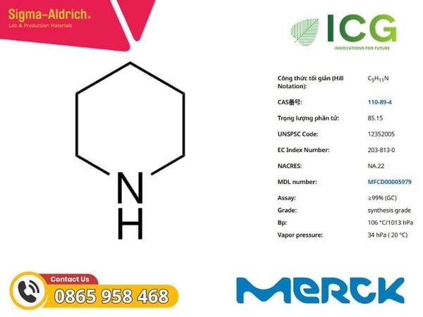  Piperidine for synthesis > 99% | Merck CAS 110-89-4 