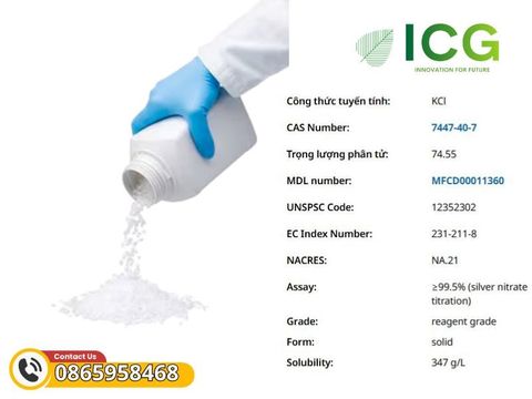  Potassium chloride for analysis | Kali clorua Merck CAS 7447-40-7 