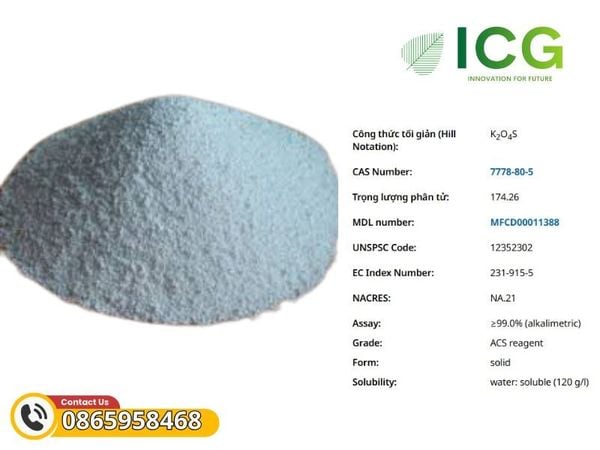  Potassium sulfate for analysis | Hóa chất Kali sunfat Merck CAS 7778-80-5 