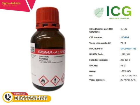  Pyridine EMPLURA | Hexahydrobenzene/ Pyridin CAS 110-86-1 Merck 