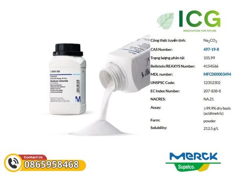  Sodium carbonate anhydrous for analysis EMSURE Merck CAS 497-19-8 