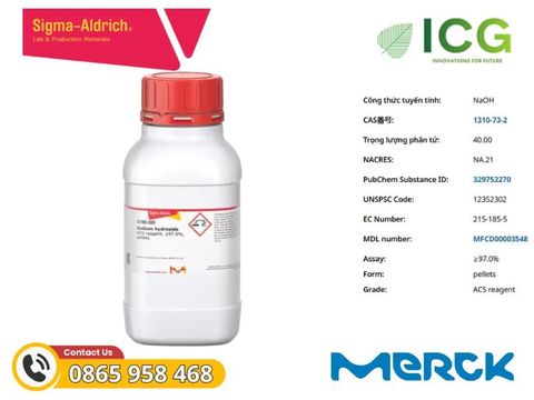  Sodium hydroxide ACS ≥97.0% | CAS 1310-73-2 Merck 
