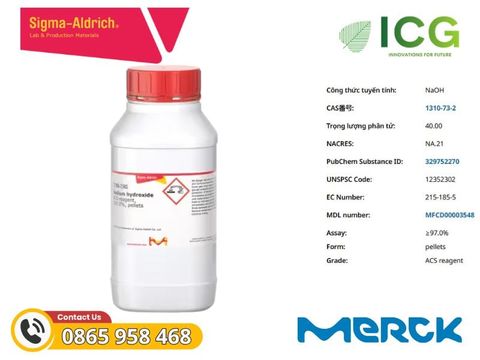  Sodium hydroxide ACS ≥97.0% | CAS 1310-73-2 Merck 