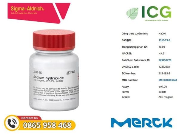  Sodium hydroxide ACS ≥97.0% | CAS 1310-73-2 Merck 
