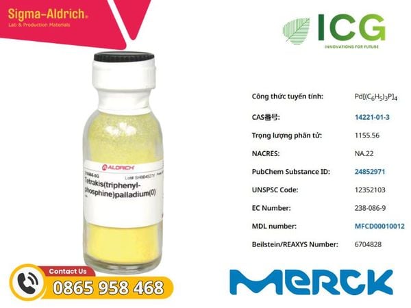  Tetrakis(triphenylphosphine)palladium(0) Merck CAS 14221-01-3 