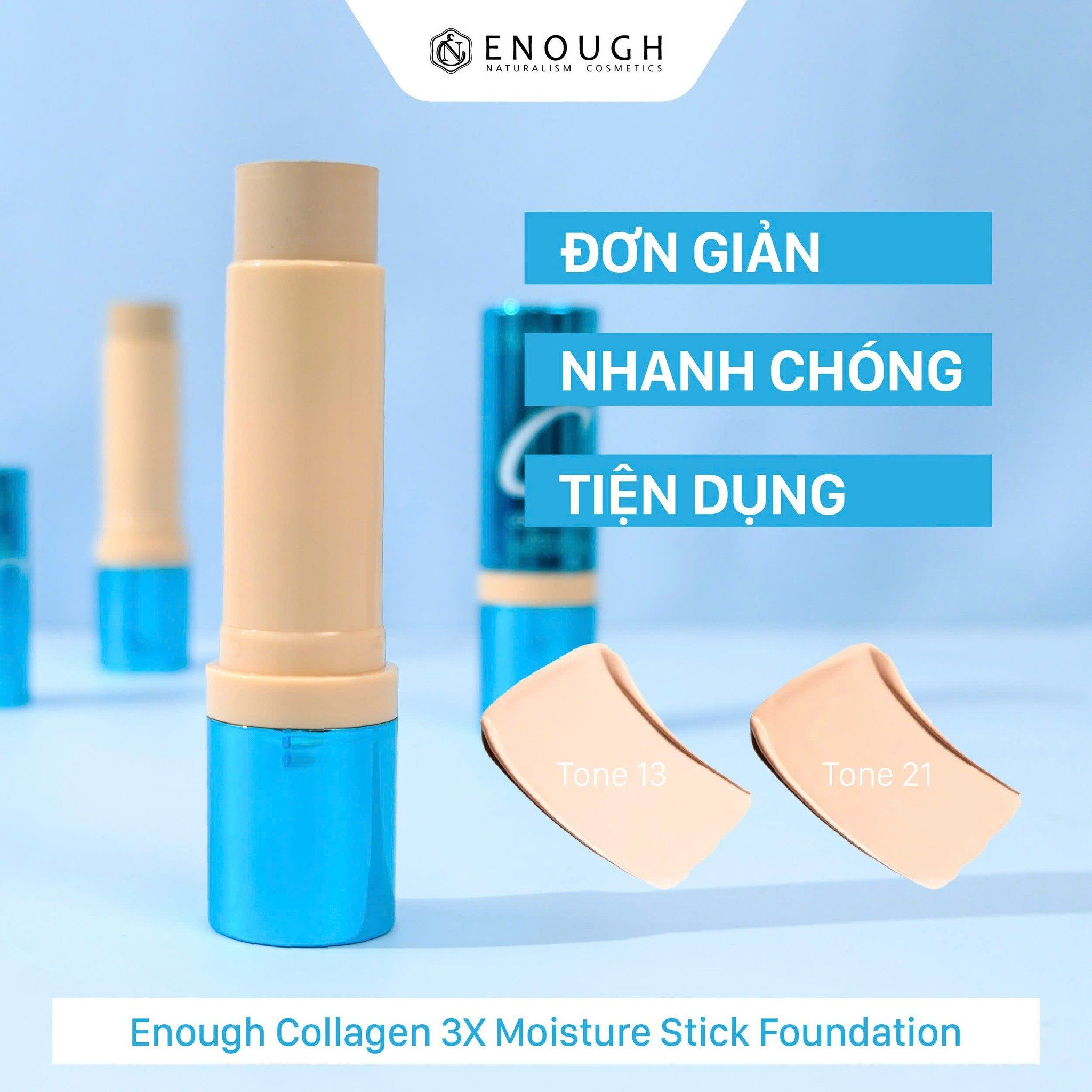 KEM NỀN DẠNG THỎI 3X ENOUGH COLLAGEN 3X MOISTURE STICK FOUNDATION