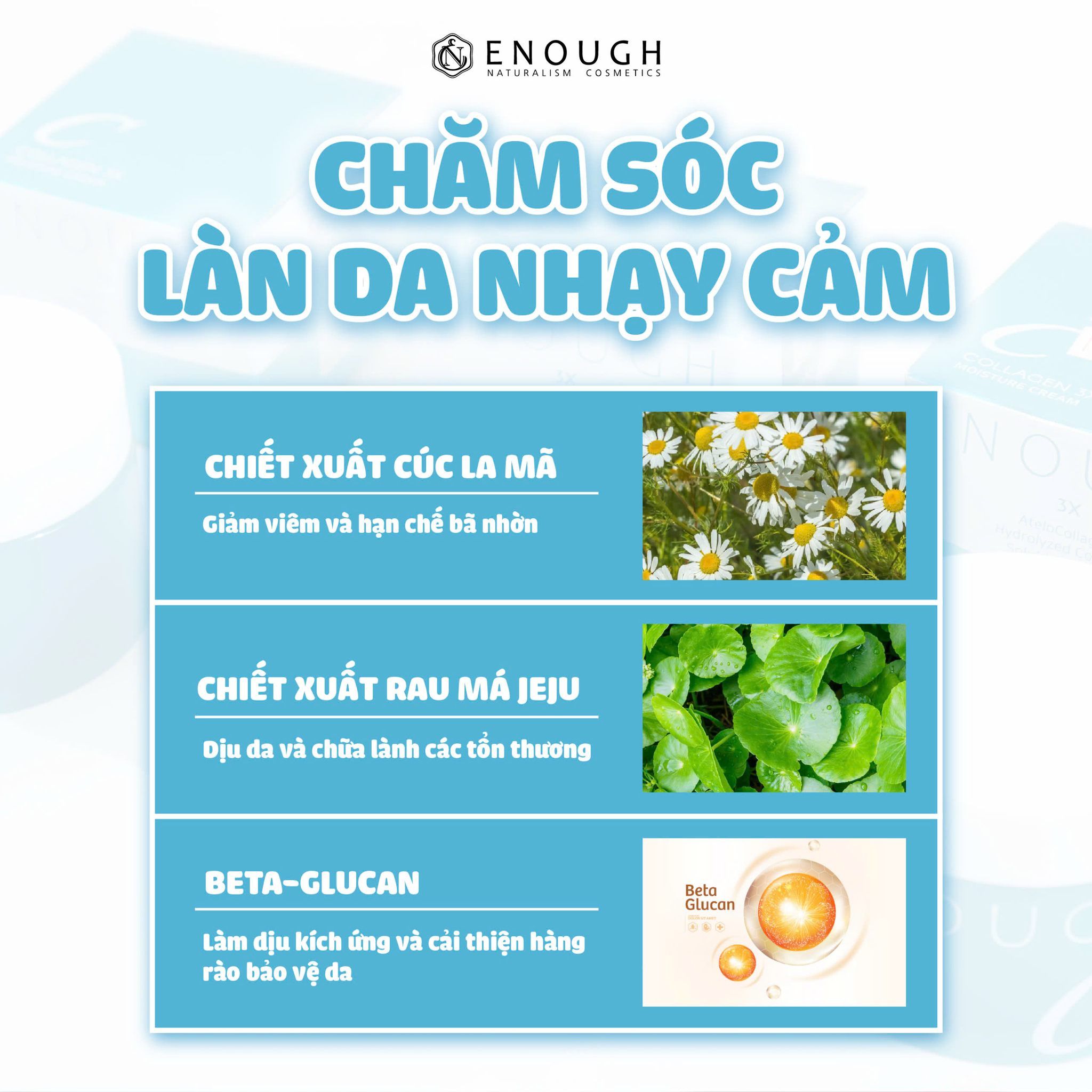 KEM DƯỠNG ẨM COLLAGEN 3X ENOUGH COLLAGEN 3X MOISTURE CREAM 50ML