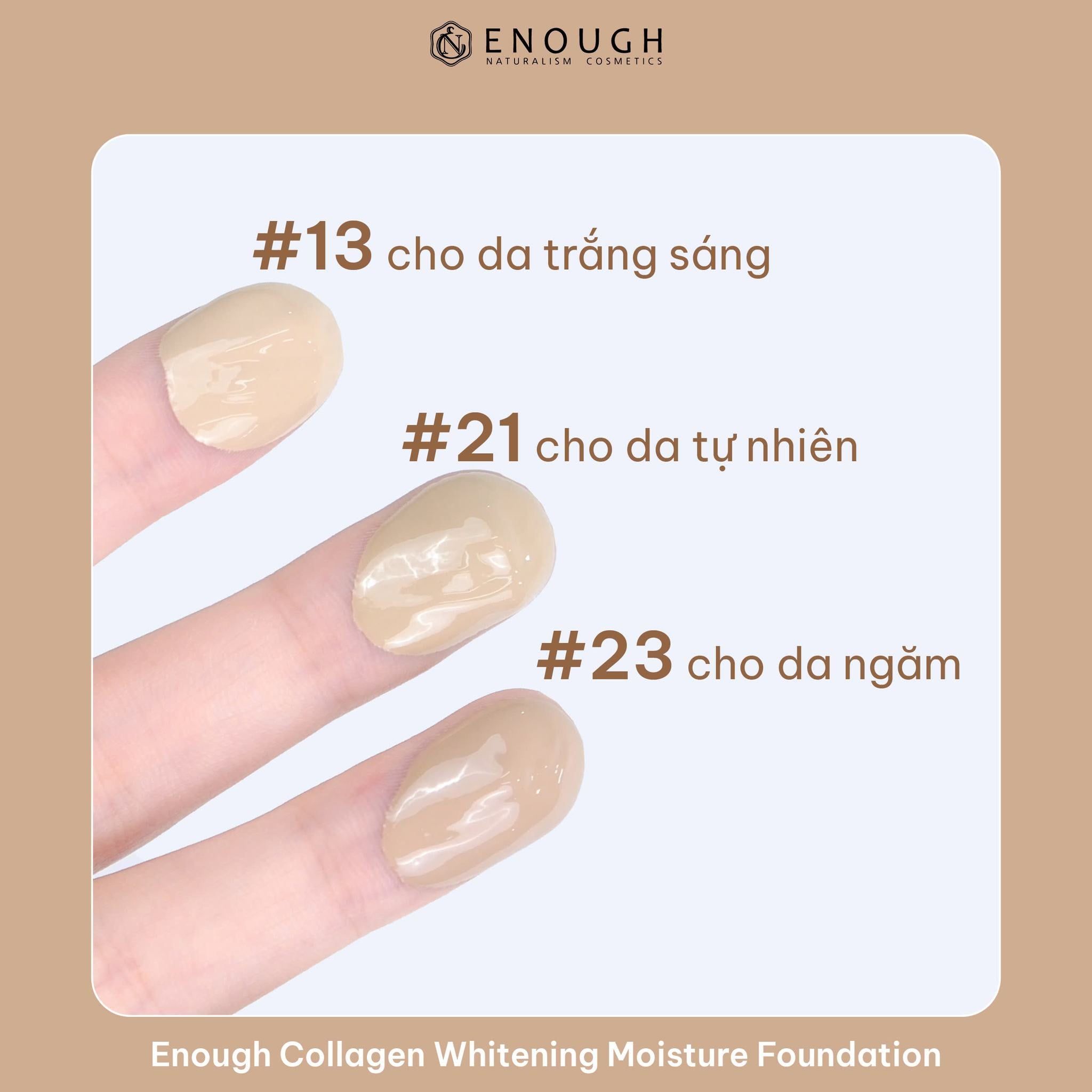 KEM NỀN COLLAGEN 3IN1 ENOUGH COLLAGEN 3IN1 FOUNDATION 100ML