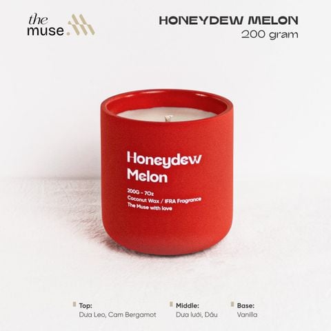 Nến thơm The Muse - Honeydew Melon - Hương Ngọt Dịu Trái Cây
