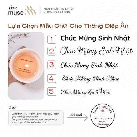 Nến thơm The Muse - Leather & Smoke - Hương Nước Hoa Nam