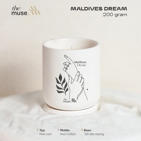 Nến thơm The Muse - Maldives Dream - Hương Biển