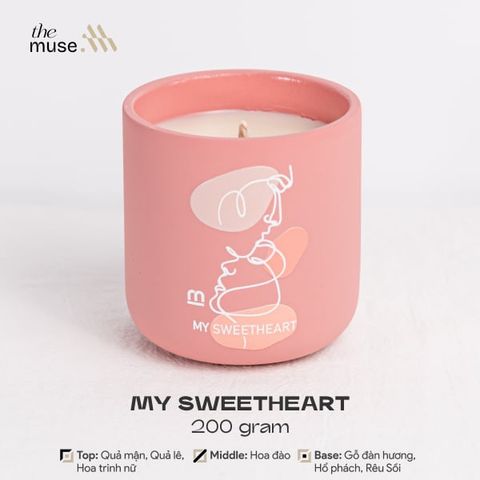 Nến thơm The Muse - My Sweetheart - Hương Nước Hoa Nữ