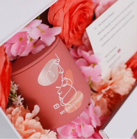 Set nến hoa lụa (1 nến 200g) họp đặc biệt