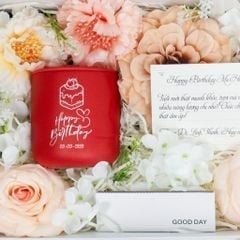 Set nến hoa lụa (2 nến 200g) họp đặc biệt