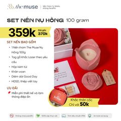Set nến thơm NỤ HỒNG (ROSE BUD CANDLE) -100g