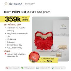 Set nến thơm Nơ Xinh (PRETTY BOW CANDLE) - 100g