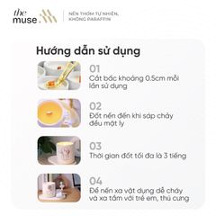 Nến thơm The Muse - Leather & Smoke - Hương Nước Hoa Nam