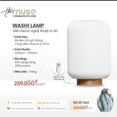 Washi Lamp – Sự kết hợp hoàn hảo giữa ánh sáng và nghệ thuật Nhật Bản