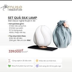 Silk Lamp - Đèn Decor nghệ thuật in 3D