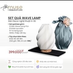 Wave Lamp - Đèn Decor nghệ thuật in 3D
