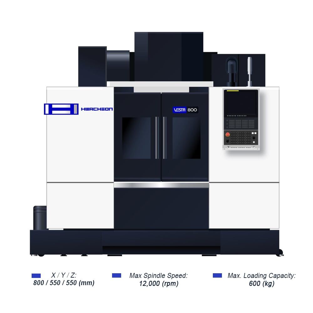  VESTA-800 | MÁY PHAY ĐỨNG CNC HWACHEON THẾ HỆ MỚI 
