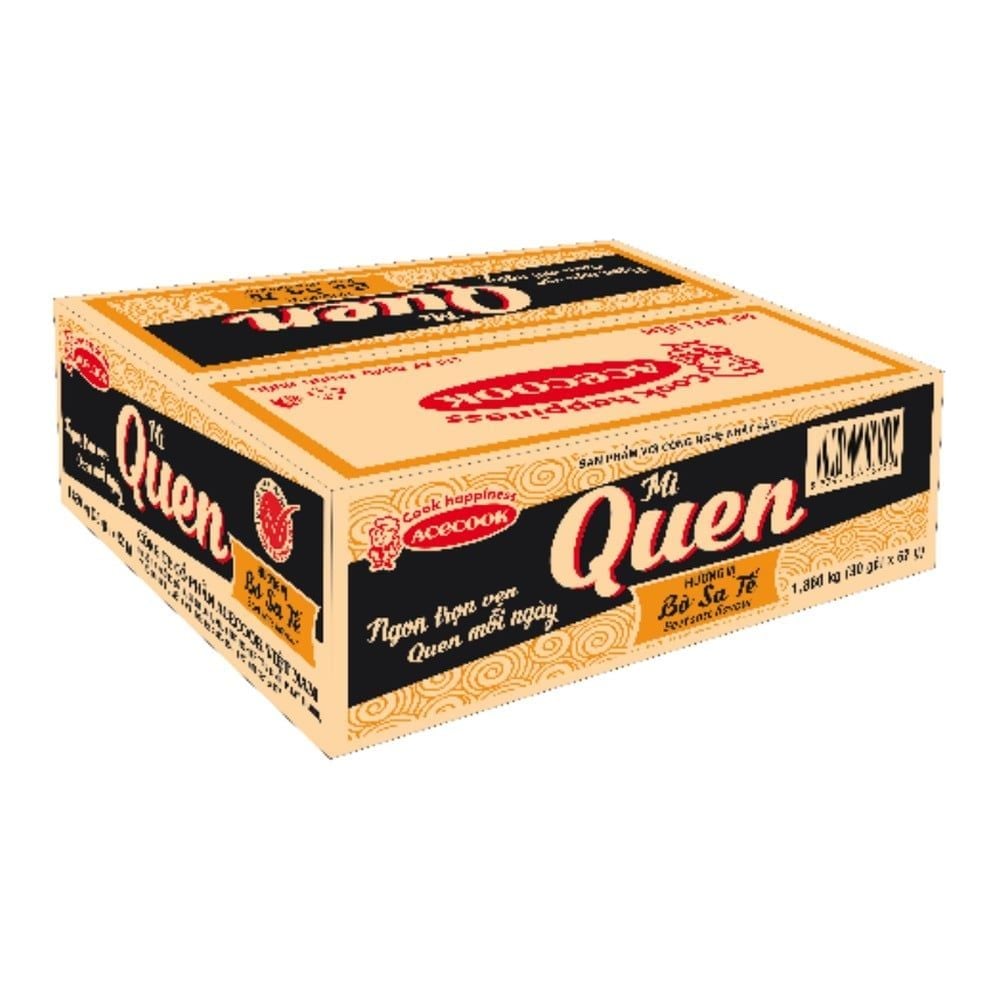  Thùng Mì Quen Bò Sa Tế 30 gói 