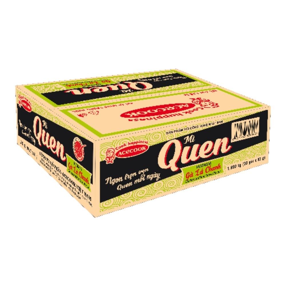  Thùng Mì Quen Gà Lá Chanh 30 gói 