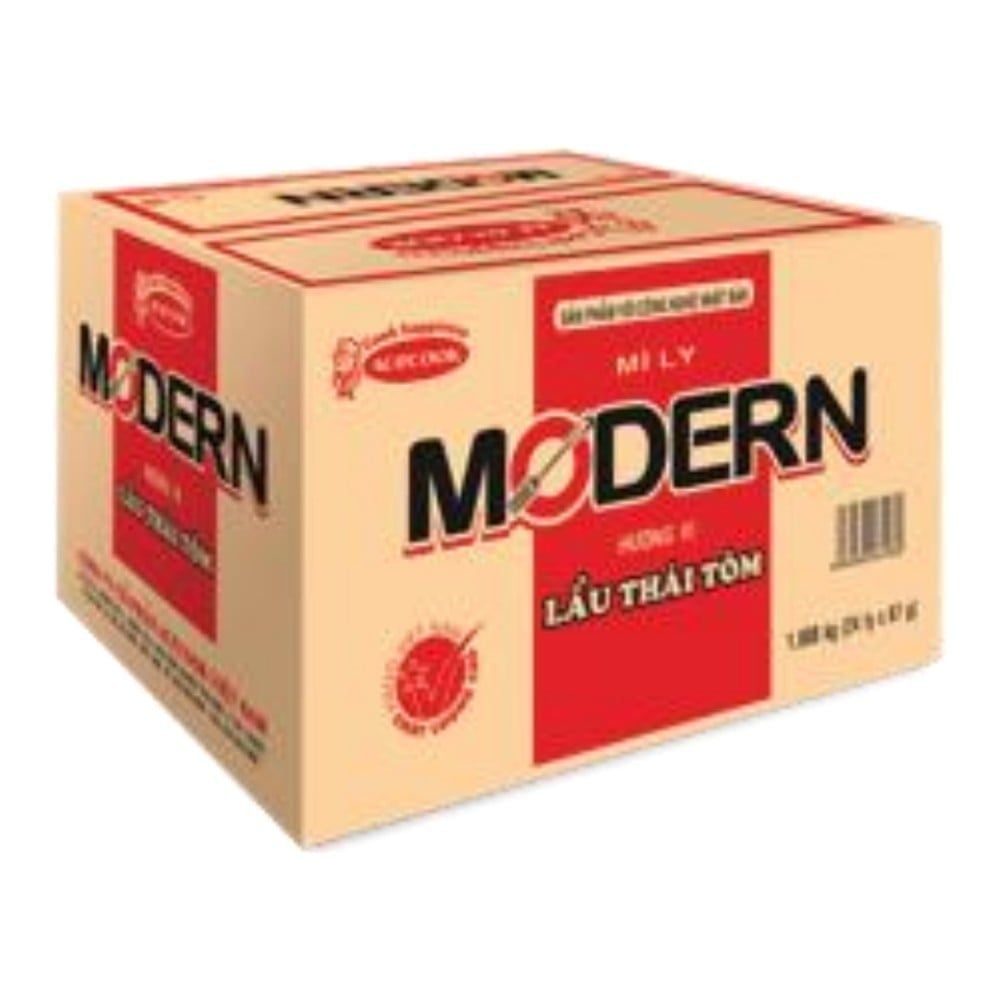  Thùng Mì Ly Modern Lẩu Thái Tôm 24 ly 