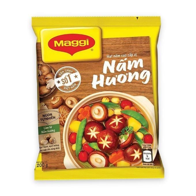  MAGGI Hạt nêm nấm Hương 200g – THÙNG 36 gói 