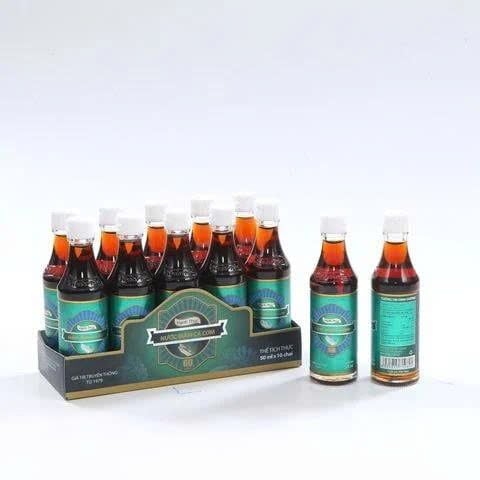  NƯỚC MẮM HẠNH PHÚC 60 ĐỘ ĐẠM 50ML X 10 CHAI 