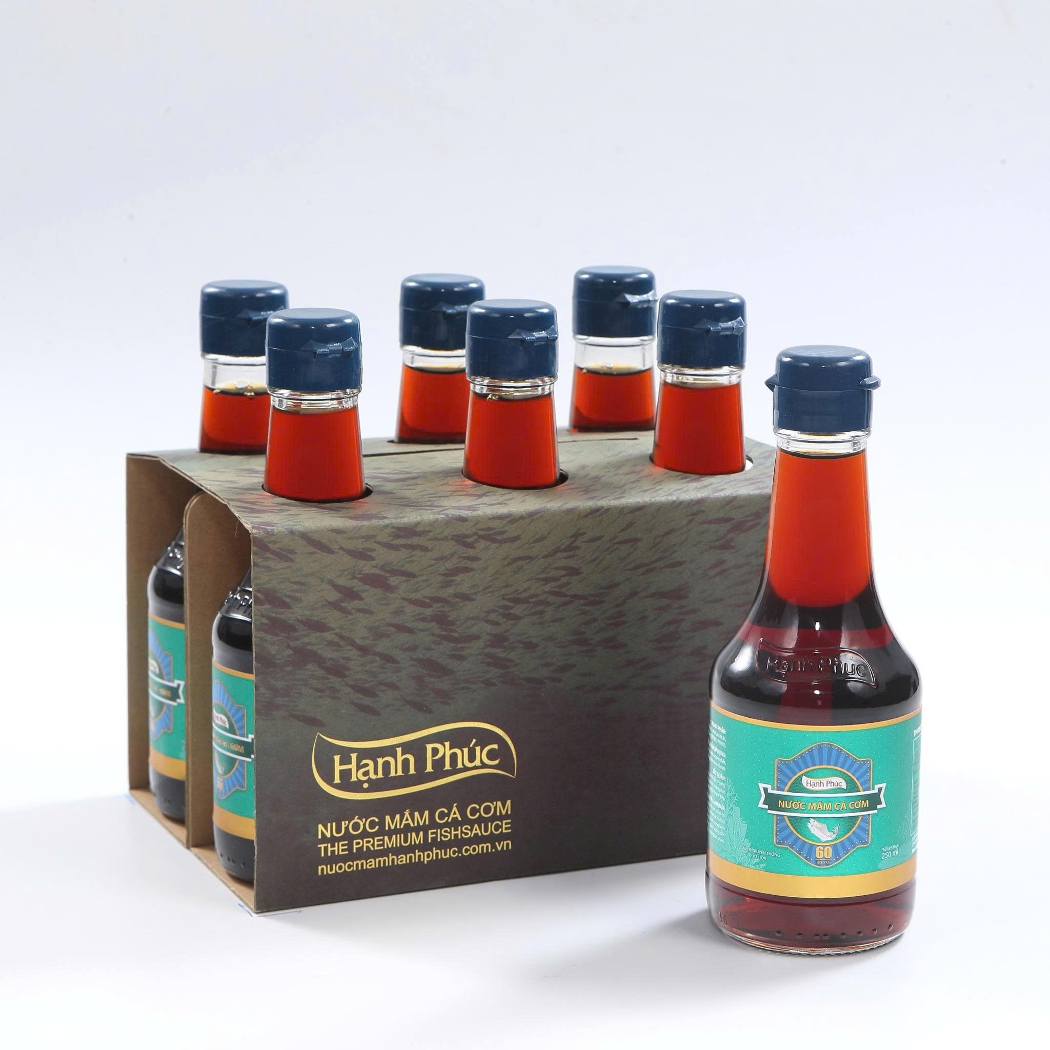  NƯỚC MẮM HẠNH PHÚC 60 ĐỘ ĐẠM 250ML X 20 CHAI 