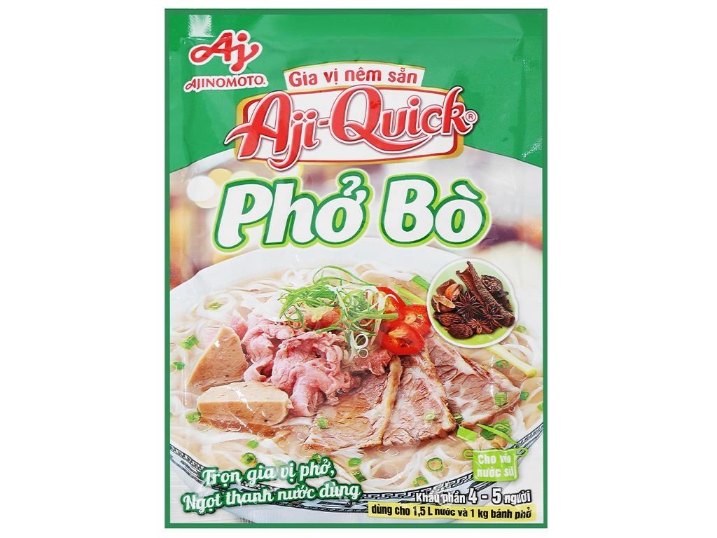  BỘT PHỞ BÒ AJI-QUICK 57GX120GOI 
